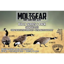 Big Al's Molt Gear Bully Series Silhouette Goose Decoys - 6pk