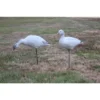 Big Foot Snow Goose One-Piece Full Body Decoys - 6pk - On Motion Stakes