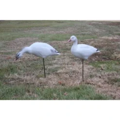 Big Foot Snow Goose One-Piece Full Body Decoys - 6pk - On Motion Stakes