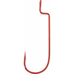 Eagle Claw Round Bend Worm Hook 5pk - Red