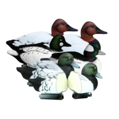 Higdon Battleship Foam Filled Diver Pack Duck Floater Decoys - 6pk - 16994
