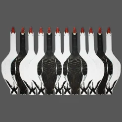 Top Down Specklebelly/Snow Goose Silhouette Decoys - 1doz